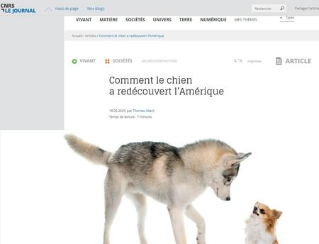 Comment le chien a redécouvert l'Amérique (sur CNRS (…)