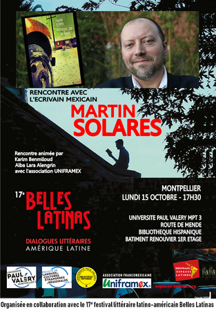 Rencontre littéraire avec Martin Solares à Montpellier