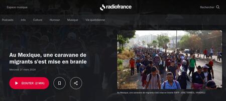 Au Mexique, une caravane de migrants s'est mise en (…)