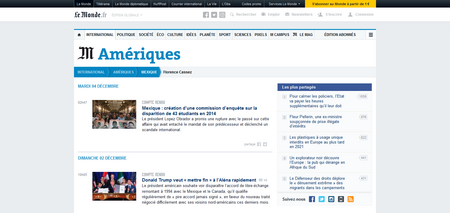 Le Monde.fr : Toute l'actualité sur le Mexique