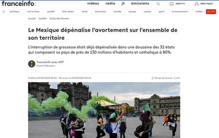 Le Mexique dépénalise l'avortement sur l'ensemble